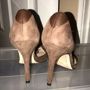 Sam Edelman suede dark brown heels